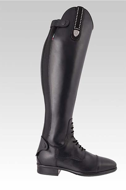 tattini retriever laced long riding tall boots with grip inserts right