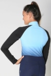 base layer equestrian top blue blue ombre back performa ride