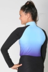 base layer equestrian top blue purple ombre back performa ride
