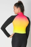 base layer equestrian top rainbow ombre back performa ride