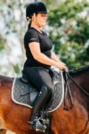 logo t shirt on horse right performa ride