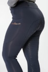 spark horse riding tights navy left performa ride