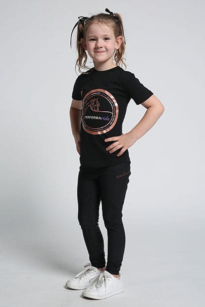 Performa Ride Youth Black Tee